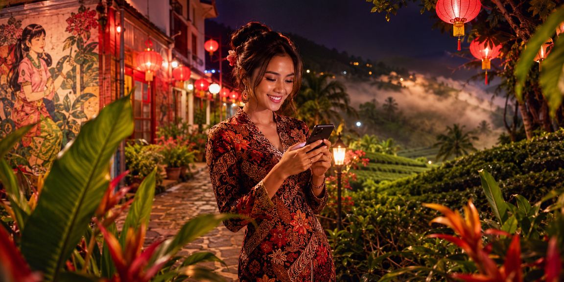 Penang mobile casino game featuring Malaysian batik patterns